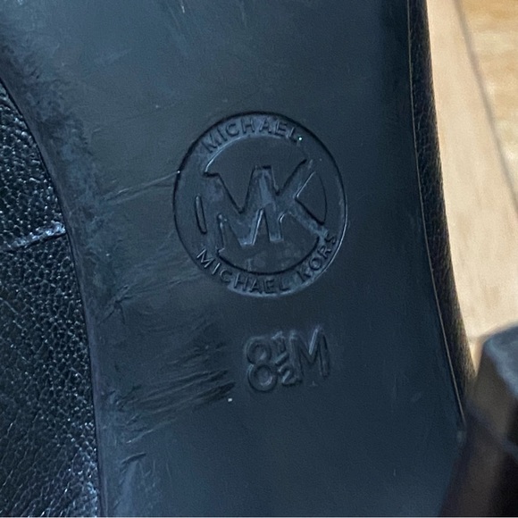 MICHAEL Michael Kors AO13E Black Leather Pointy Toe Classic Pumps Size 8.5M - Picture 14 of 16